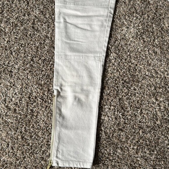 Michael Kors 4 Tan Skinny Jeans with Zipper Embellishments - Picture 7 of 12
